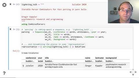 Iterable Parser Combinators for fast parsing in pure Julia