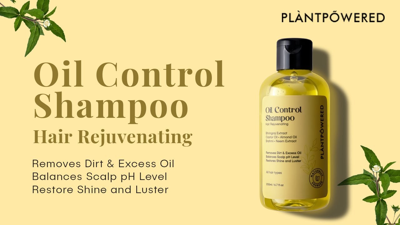 PlantPowered Oil Control Shampoo for Oily Scalp | Best Sulfate Free Shampoo in India