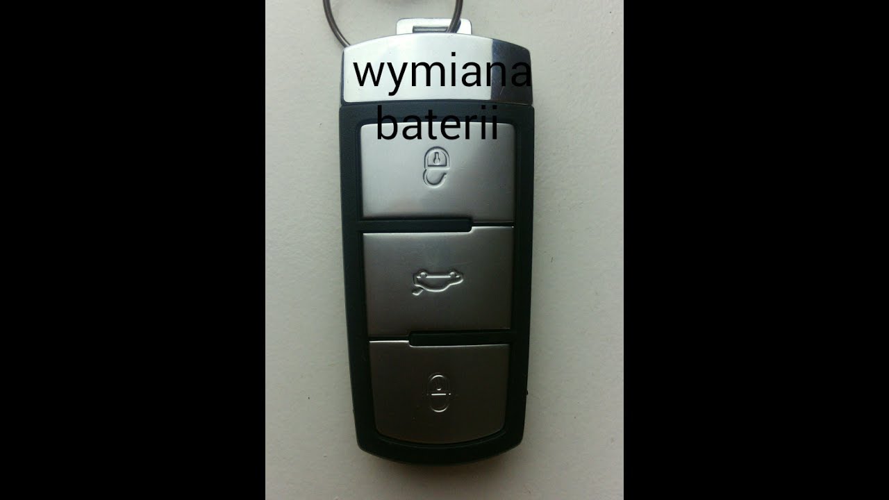 Wymiana baterii w kluczyku do Volkswagen passat B6.Replacing the
