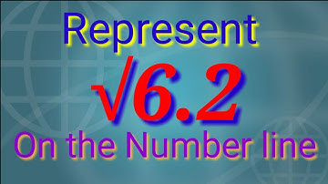 Represent Root 6.2 on the Number Line