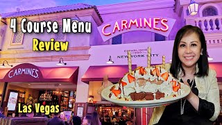 Carmine s Las Vegas 4 Course Menu Review
