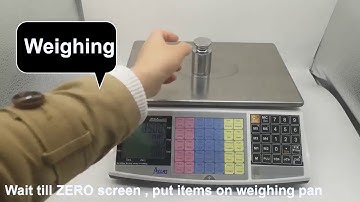 PS1X PS6X Turn on Weighing Zero Tare