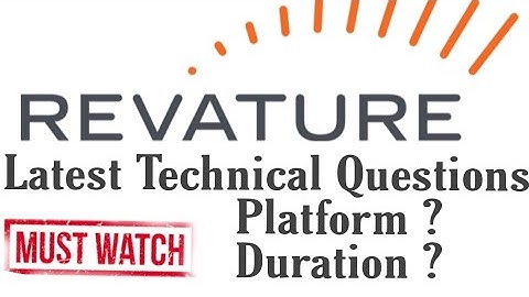 🔴 Revature Technical Interview Questions || Must watch before giving interview || Duration? Platform