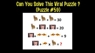 Can You Solve This Viral Puzzle (Puzzle #59).