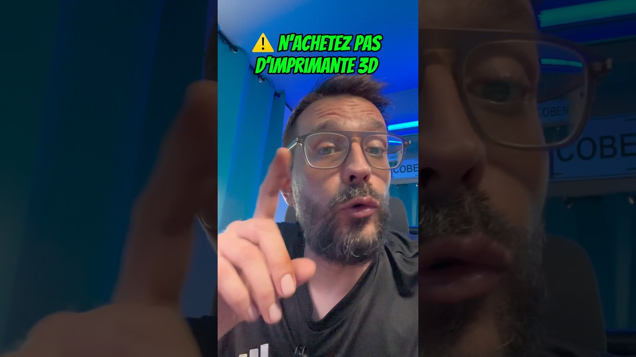 ⚠️ N’achetez pas votre imprimante 3D tout de suite ! #impression3d