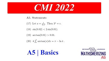 CMI 2022 | A5 | Basics | Chennai mathematical institute