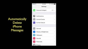 How To Automatically Delete iPhone Text Messages