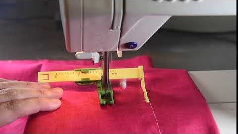 Quilting Straight lines with the Quilt n Stitch Presser Foot