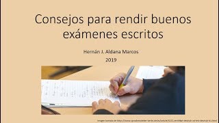 How to take written exams
