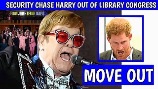 YOU'RE NOT A GUEST! ScaryVideo Of EltonJohn CallX Security To Chase Harry Out Of LibraryCongress2024