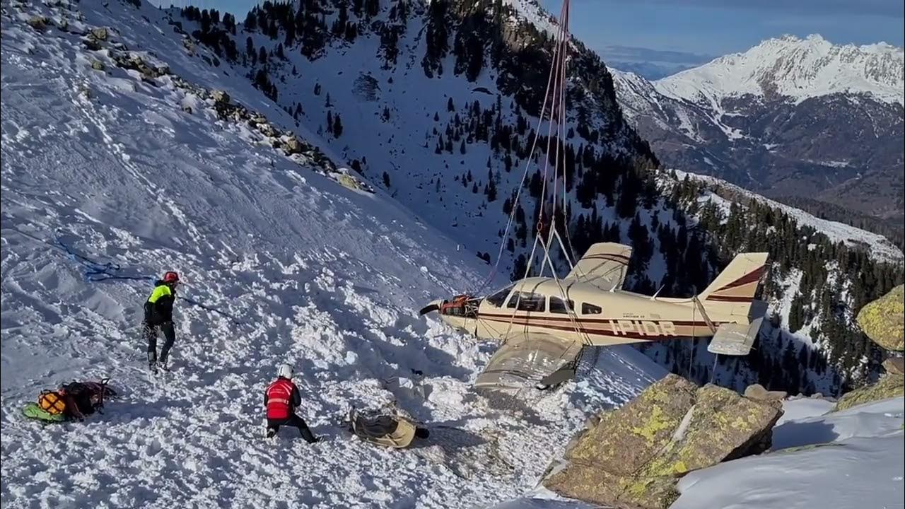 Plane Crash Mountain Rescue in Northern Italy YouTube