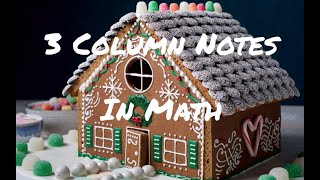 Famous 3 Column Notes In Math Wealth
