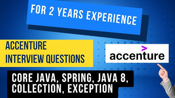 2 Years Experience | JAVA  Interview Questions And Answers for Accenture | Shared by Subscriber