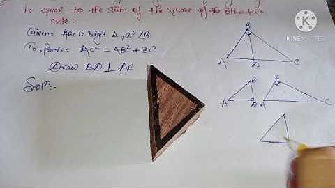 पाइथागोरस प्रमेय कैसे सिद्ध करें / How to prove pythagoras theorem in hindi / pythagoras pramey 2021