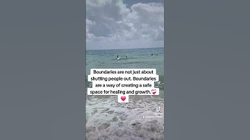 Boundaries create a safe space for healing 💔❤️‍🩹❤️#god #beach #water 💕#Jesus
