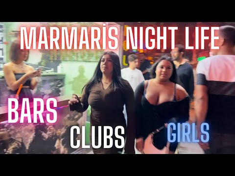 Marmaris Barlar Sokağı | Night Life and Short Walk At Bar Street | Summer 2023 July | Turkey Summer