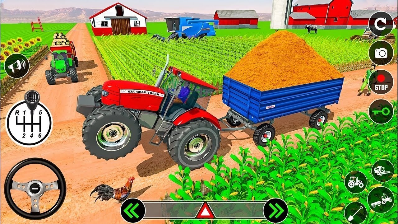Modern Tractor Farming Driving Simulator 3D - New Tractor Games - Android Gameplay