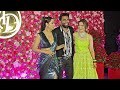 Kashmera shah with newly couple aarti singh and dipak at sangeet reception today