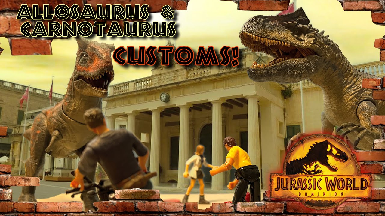 Malta Madness Jurassic World Dominion Allosaurus And Demon Carnotaurus Customs Youtube 