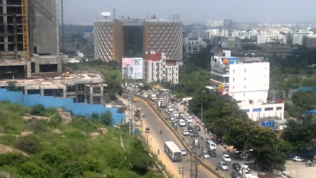 View of Hi-Tech City Skyline at Madhapur,Hyderabad - YouTube