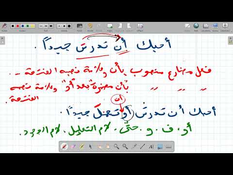 الدرس12 نصب المضارع بأن المضمرة