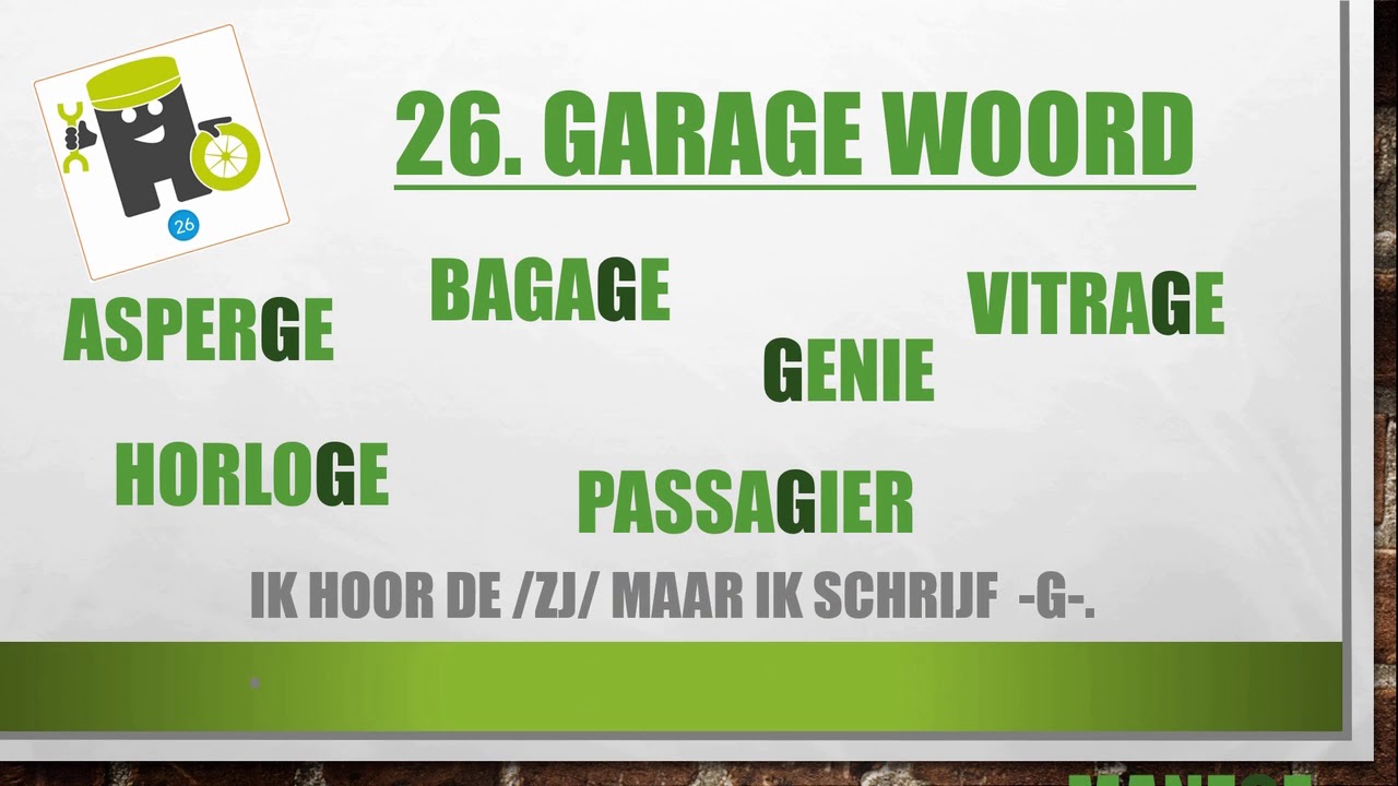 26 garagewoord -uitleg spelling staal - YouTube