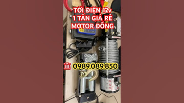 Tời điện ắc quy nâng 1 tấn tời điện 12v 24v GIÁ RẺ giao hàng toàn quốc