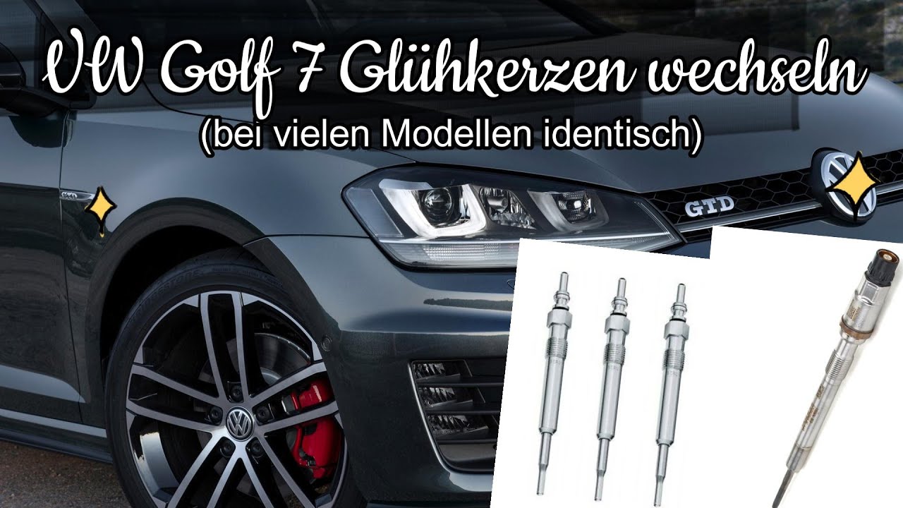 VW AUDI SEAT SKODA, EA288 1.6 / 2.0 TDI, Glühkerzen + PSG Druck Sensor  Glühkerze wechseln