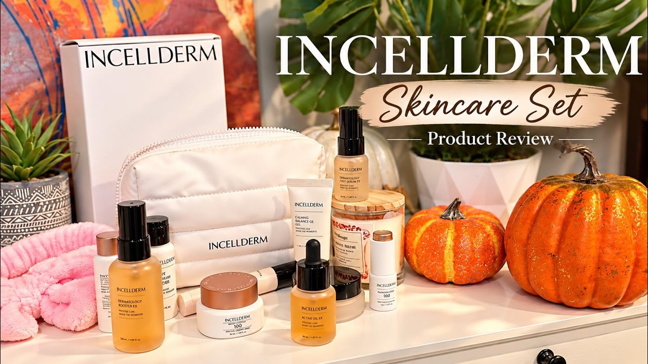 Travel skincare kit review INCELLDERM - YouTube