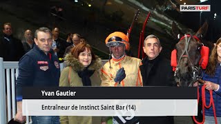 Yvan Gautier, entraîneur de Instinct Saint Bar (22/09 à Paris-Vincennes)