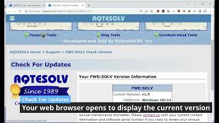 Check For Updates [FWD:SOLV]