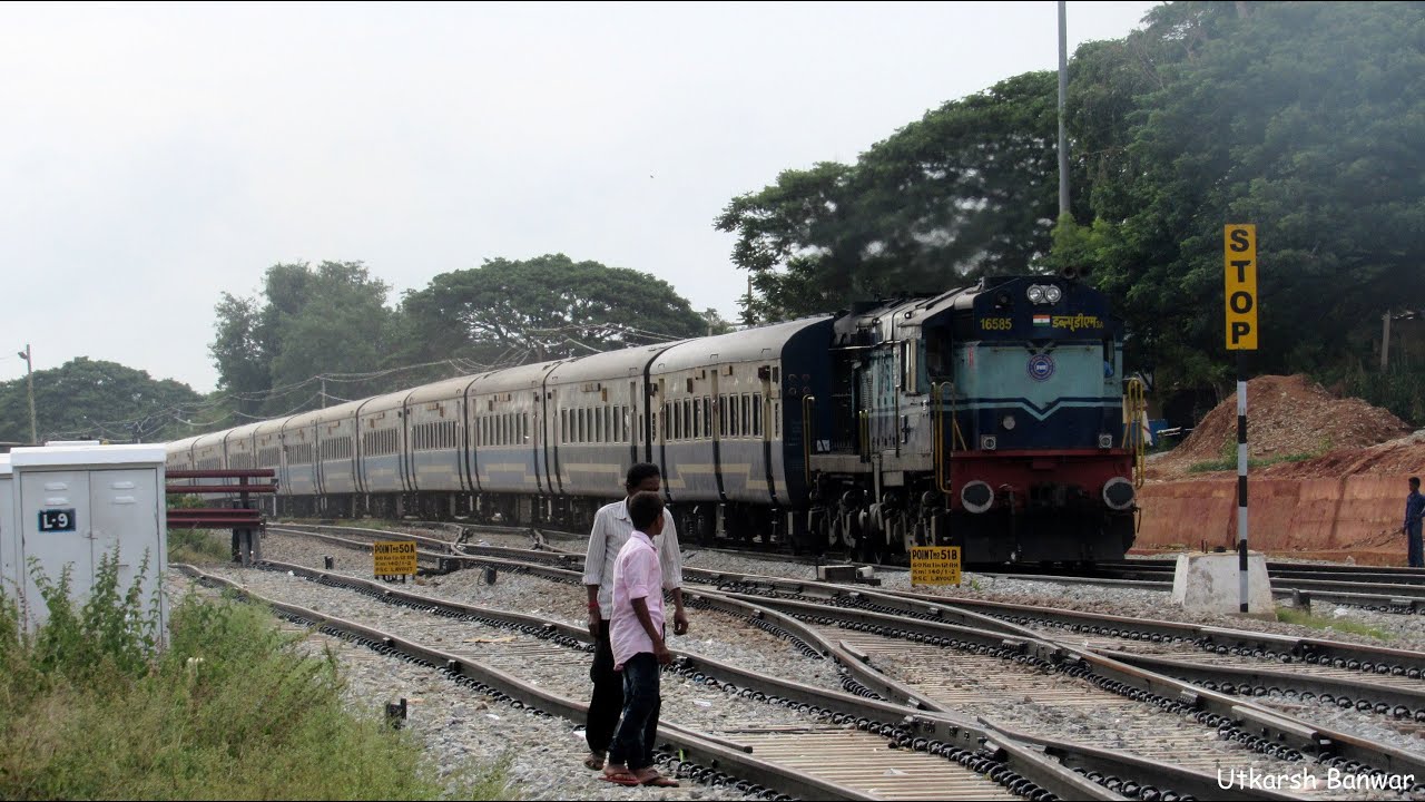 INDIAN RAILWAYS | KJM WDM-3A led 12079 SBC - UBL Jan Shatabdi Express skips TTR