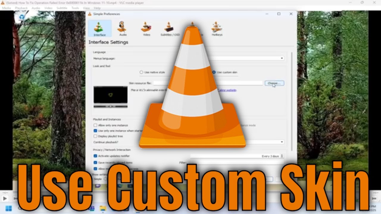 How To Use Custom Skin on VLC Media Player [Guide] - YouTube