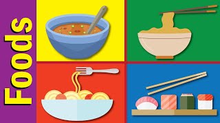 Learn 10 Food Names in English | Fun Kids English