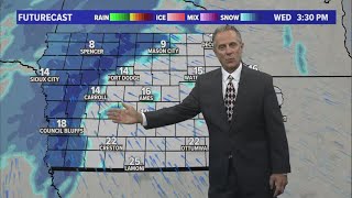 IOWA WEATHER FORECAST: Winter storm to move into the state this week