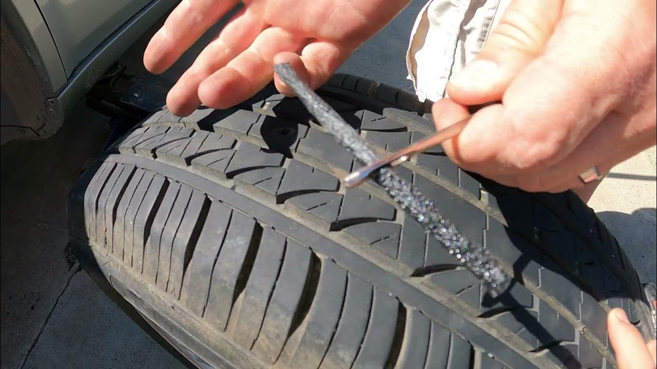 How to plug a car tire YouTube