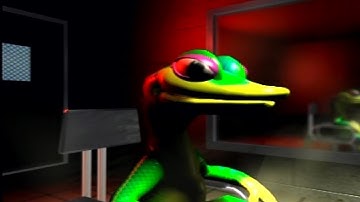 GEX ENTER THE GECKO (ps1) intro and gameplay 2 worlds