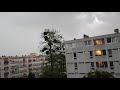 Ref:rsMsDwFKUvY Orage 28/05/18  en approche tr�s forte rafales de vent de secteur est/sud-est val d'oise (95)