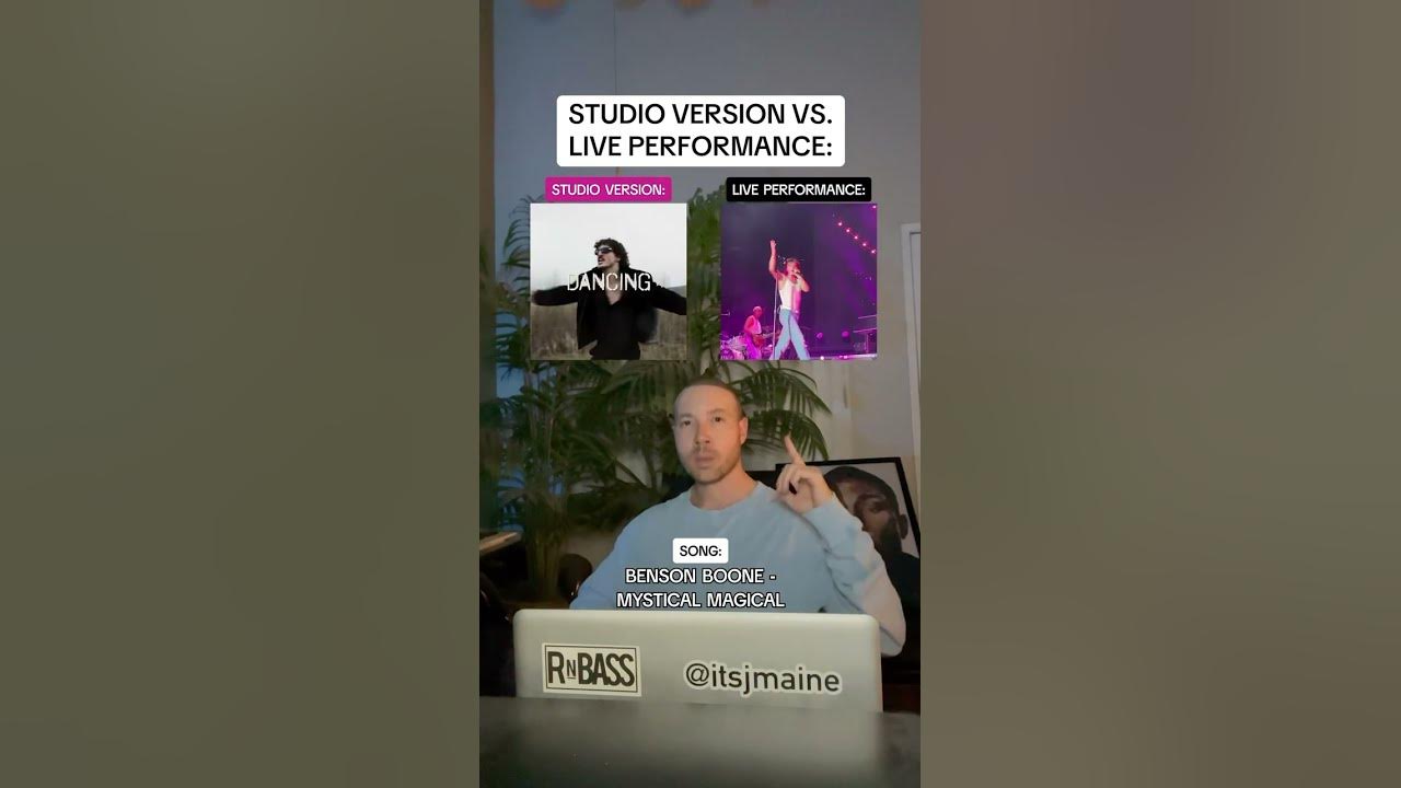 Studio Version Vs. Live Performance: Benson Boone “Mystical Magical” #shorts #bensonboone Studio Version Vs. Live Performance: Benson Boone “Mystical Magical” #shorts #bensonboone