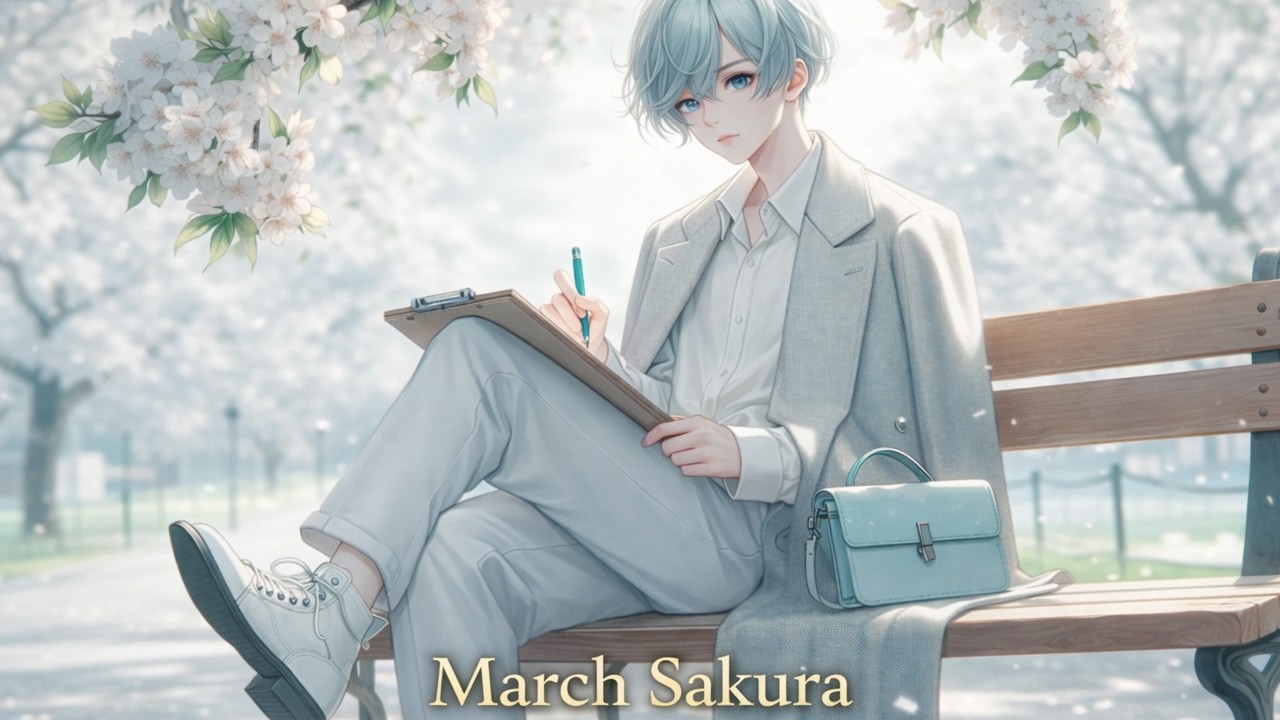 Quiet March Ambience – Sakura & Soft Spring Night | Focus, Study, Relax BGM (30min)