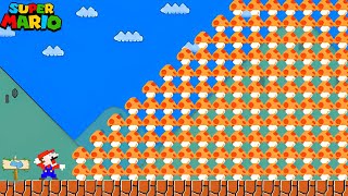 What if Mario Collect 999 Super Mushrooms in Maze Mayhem | Mario Bros Game Animation