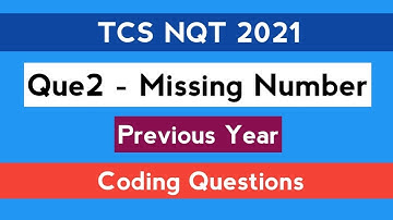 TCS NQT 2021 | Part - 2 | Previous Year Question |  C | Java | Python | The Coding Bytes