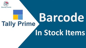 How to set barcode in stock items in tally prime | specify barcode on stock items| barcode scan