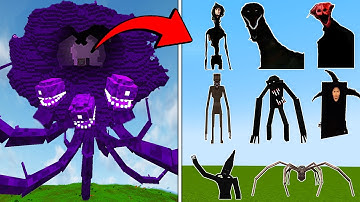 I Spawn Horror Bosses Inside Wither Storm in Minecraft 2025!