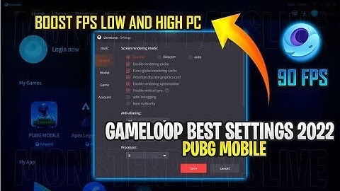 Gameloop Lag Fix Settings Boost FPS Low And High End PC - Pubg Mobile