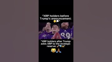 XRP holders before Trump’s announcement: 🤔💭#XRP #xrparmy #ripple #xrpnews #xrpripple #XRPHODL