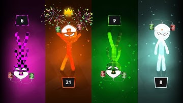 Stickman Party 1 2 3 4 Player Gameplay Satisfying MINIGAMES Walkthrough UPDATED Android ios part 119