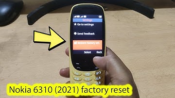 Nokia 6310 (2021) factory reset code