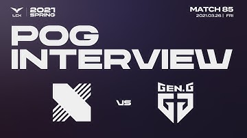 POG Interview | DRX vs. GEN 03.26 | 2021 LCK Spring Split