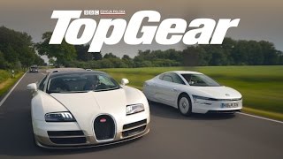 Bugatti Veyron vs Volkswagen XL1 | TopGear | Test Drive | ENG Subs